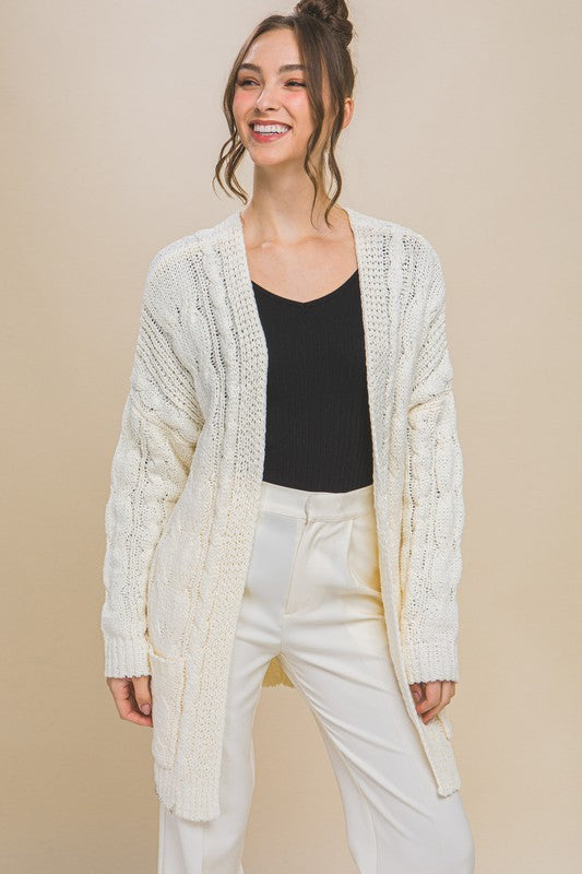Cable Knit Cardigan – She's Smitten