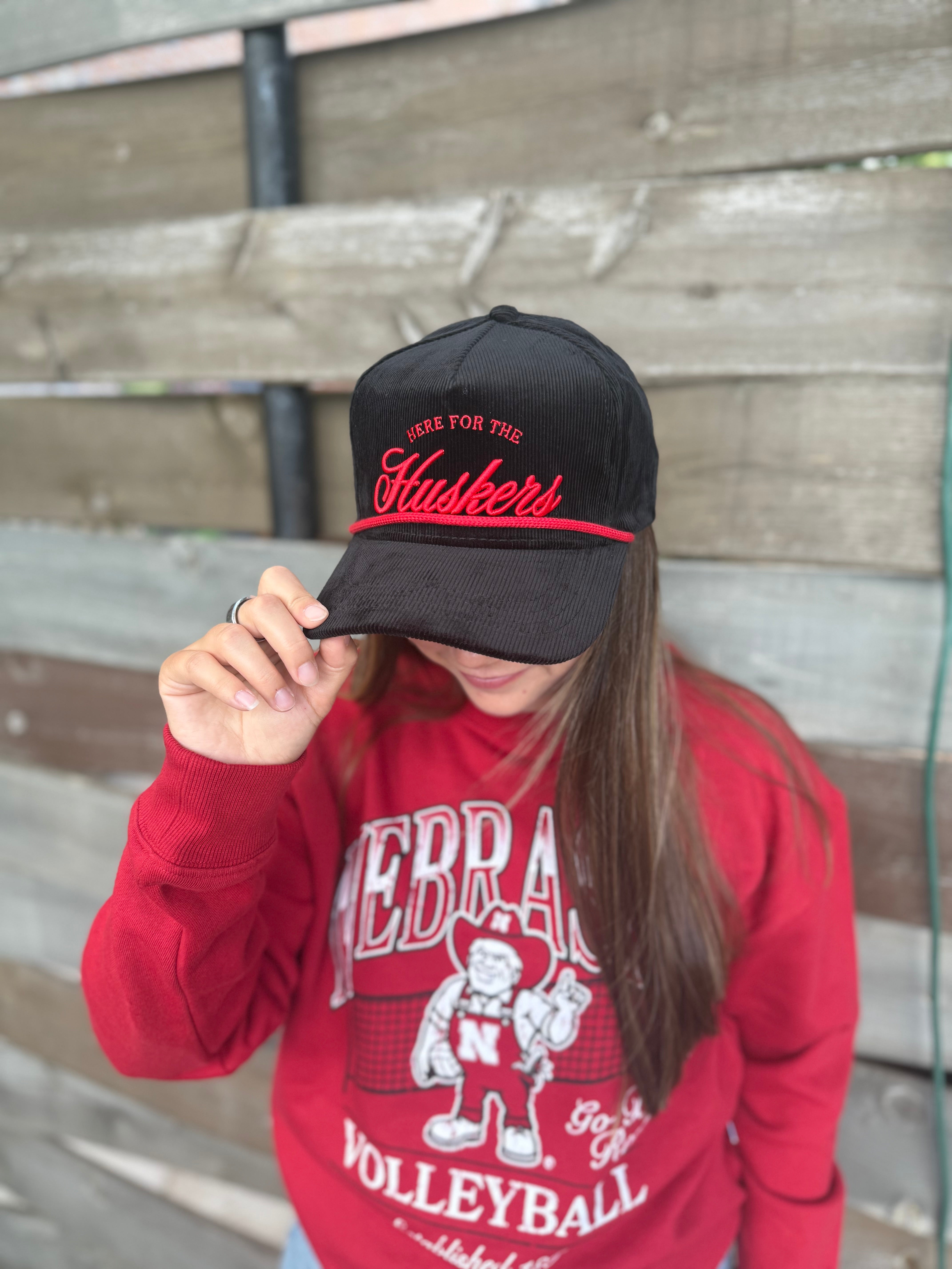 Nebraska Suzuki Script Vintage Corduroy Hats – She's Smitten