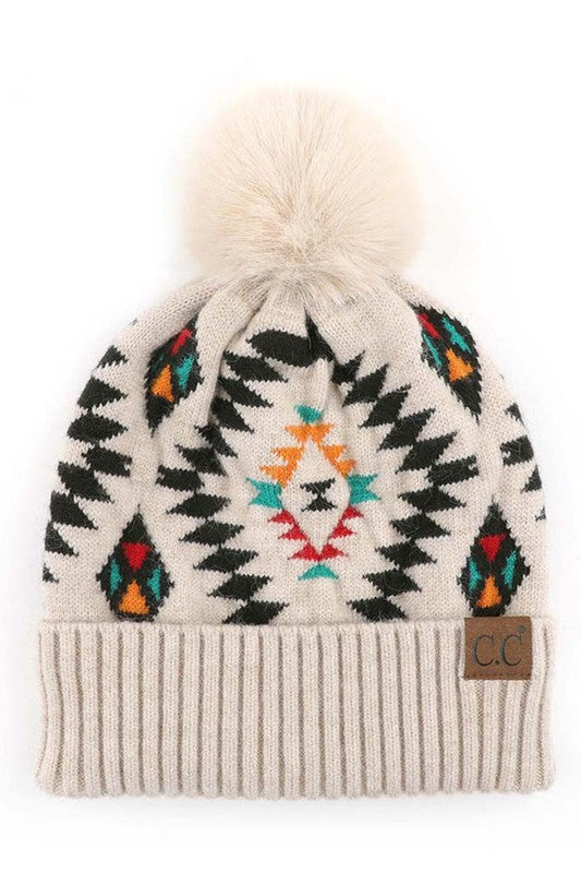 Aztec CC Beanie – She's Smitten